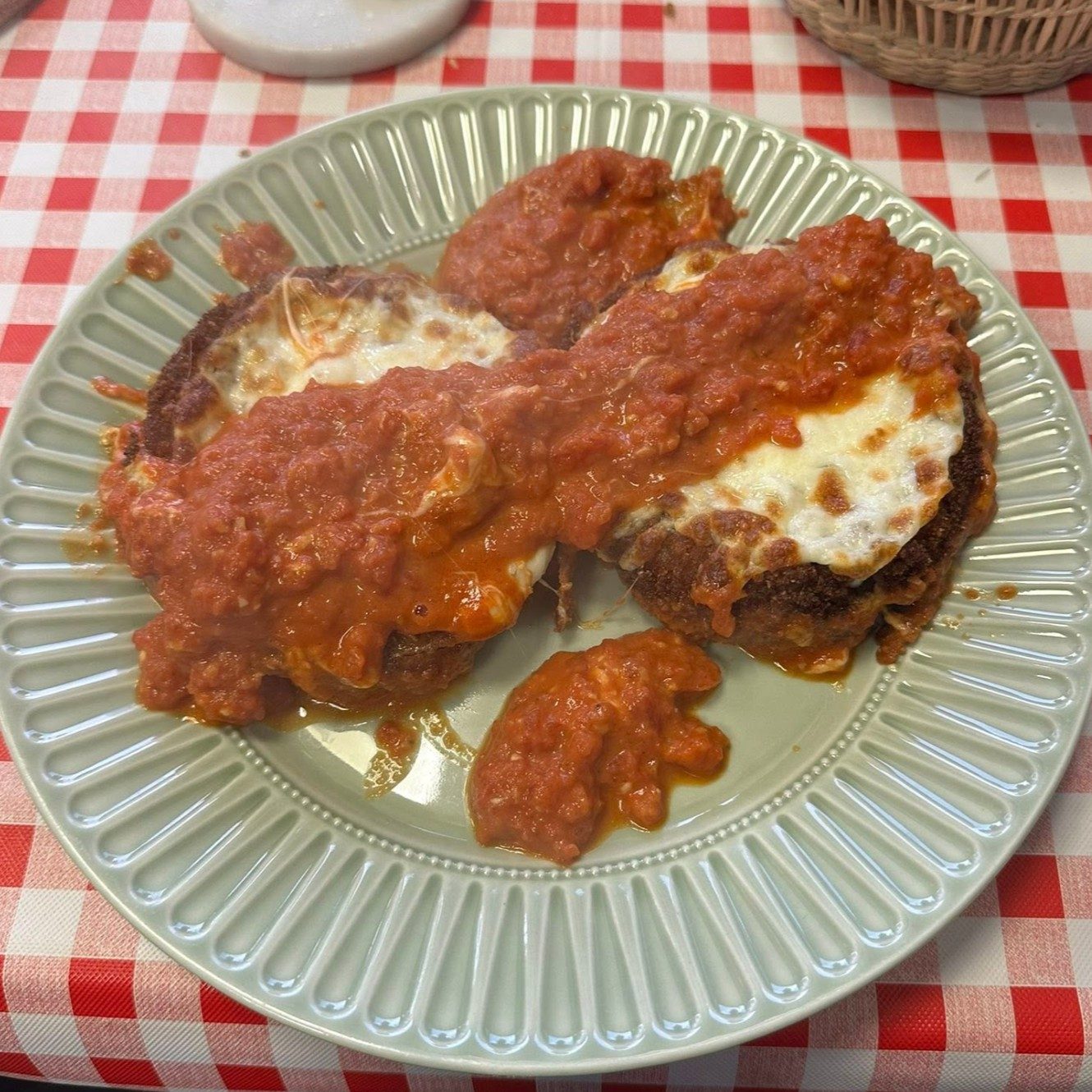 Eggplant Parmigiana.