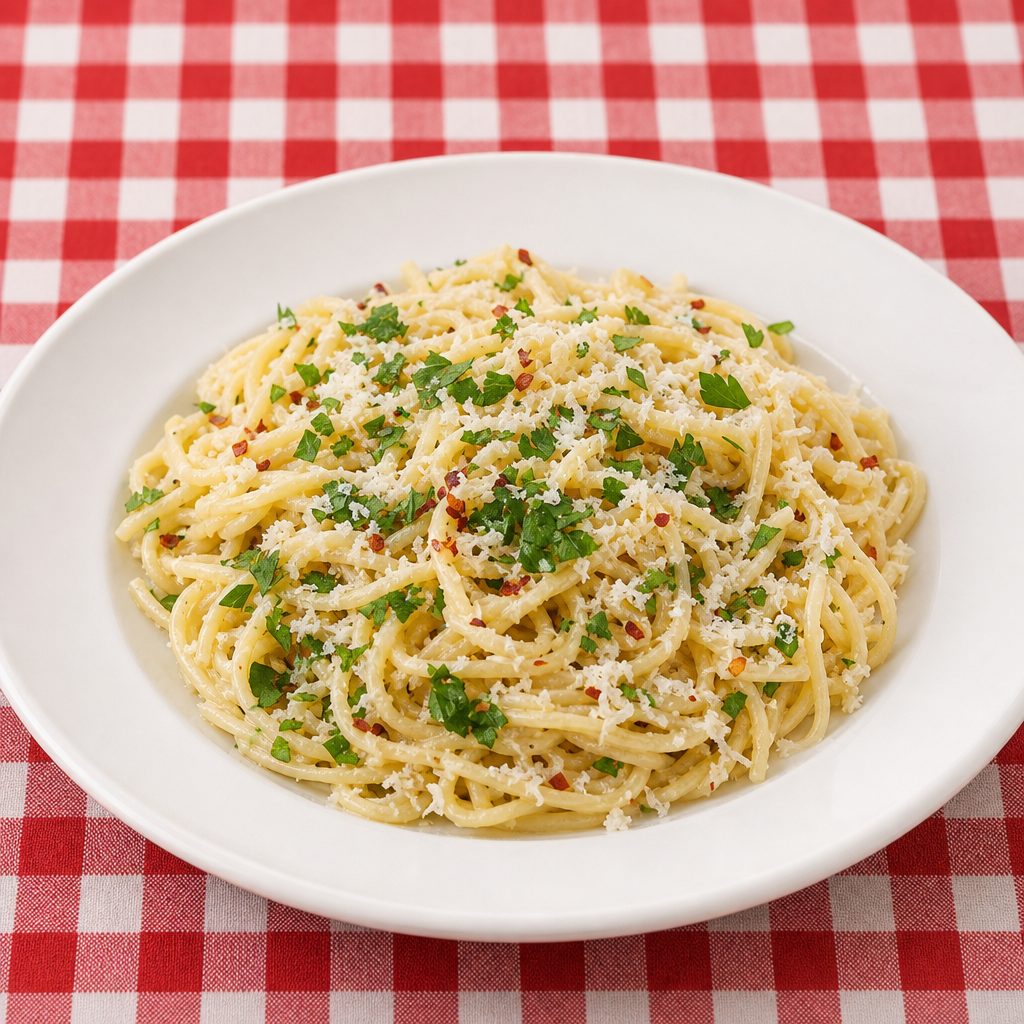 Pasta With Garlic & Oil.