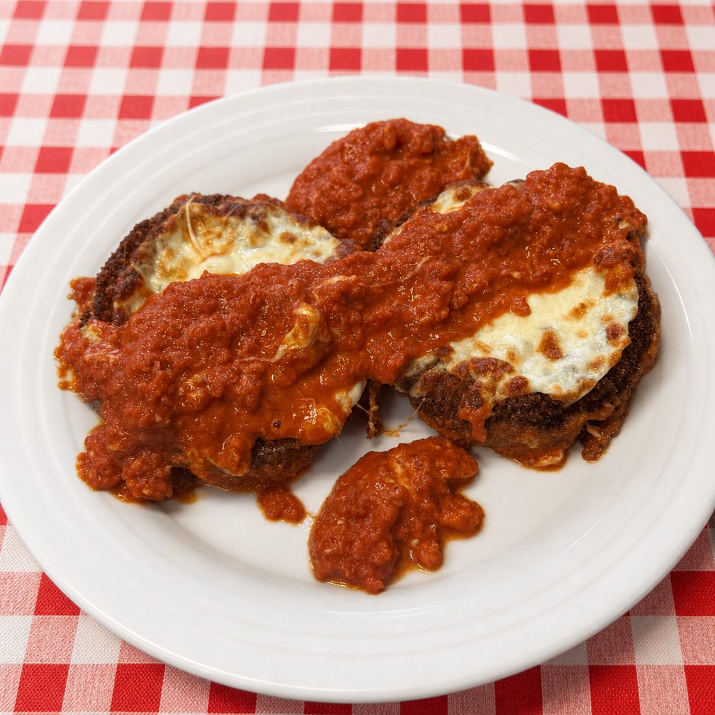 Eggplant Parmigiana.