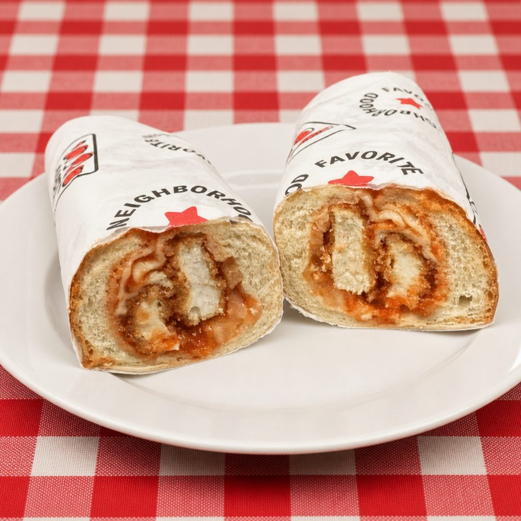 Chicken Parmesan Hoagie.